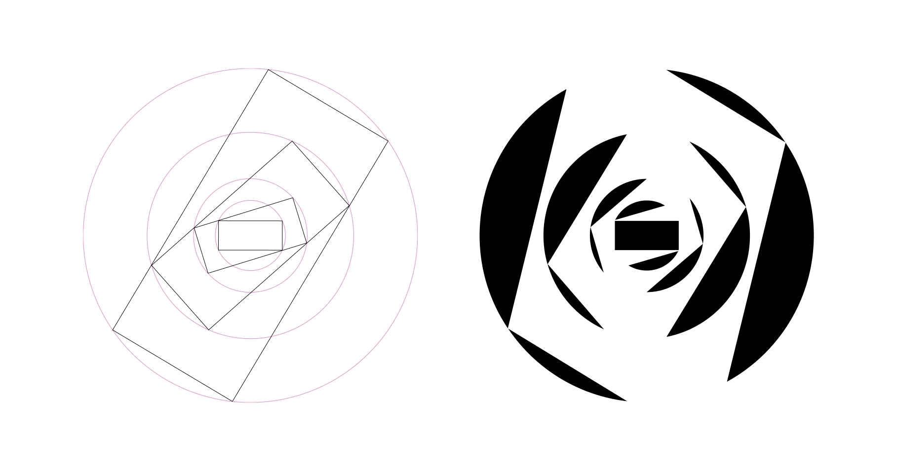 Logokonstruktion für den Kinokulturpreis. Branddesign